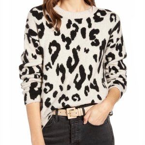 Large Leopard Cheetah Print Sweater